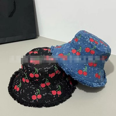 Cherry Print Denim Bucket Hat [2 styles]