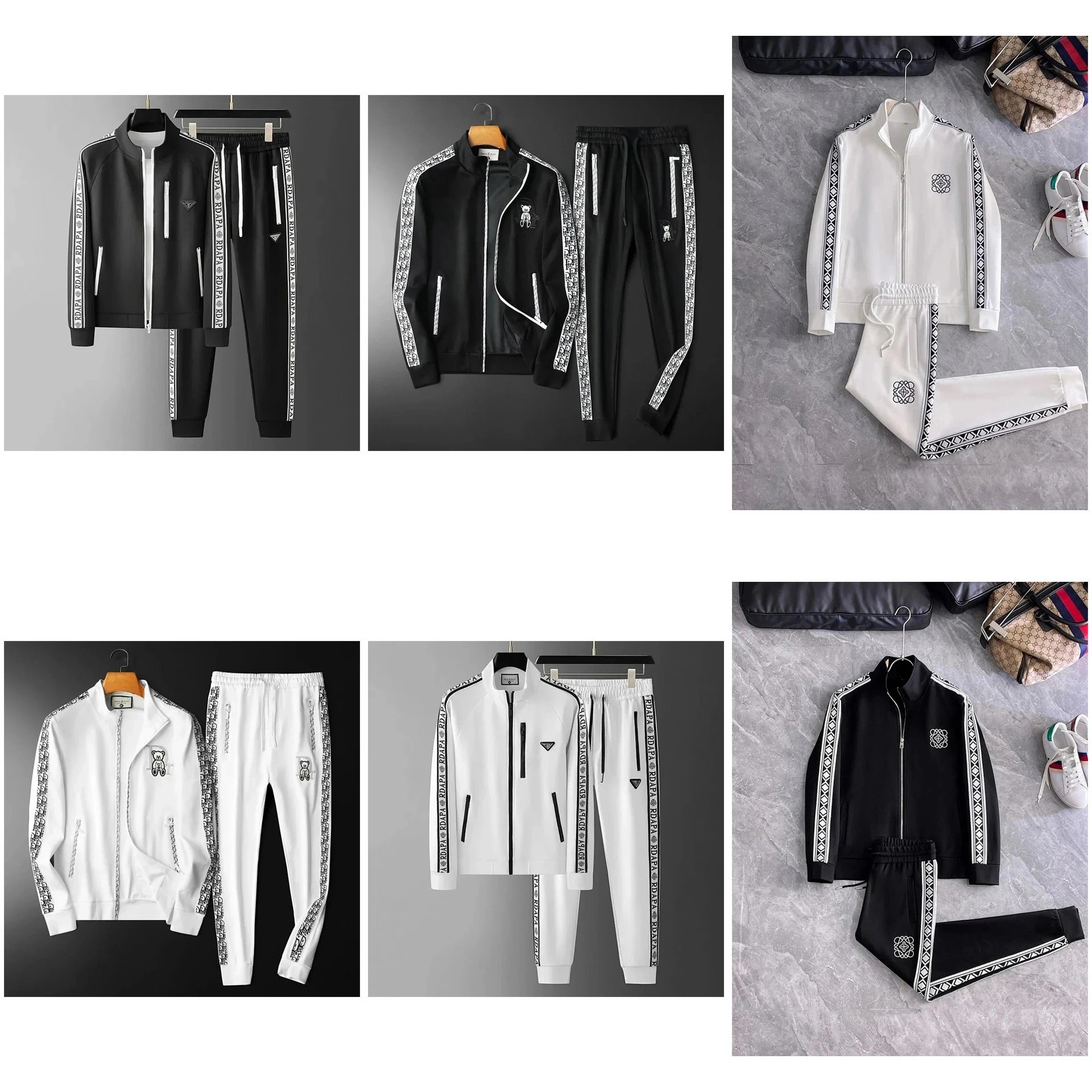 Prada Striped Logo Tracksuit