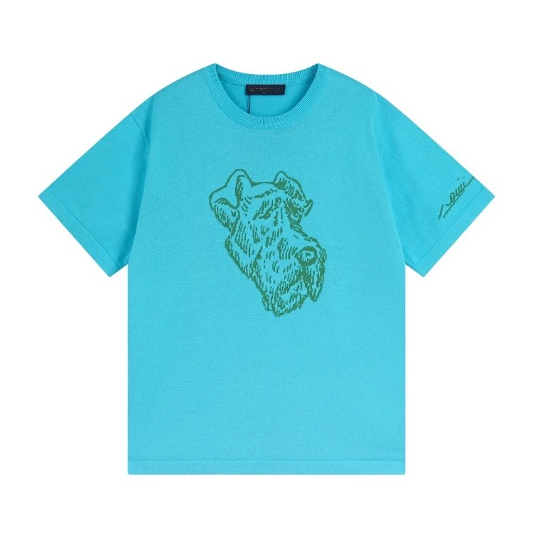 SKU-25-16 Lake Blue (Fox Terrier Jacquard)