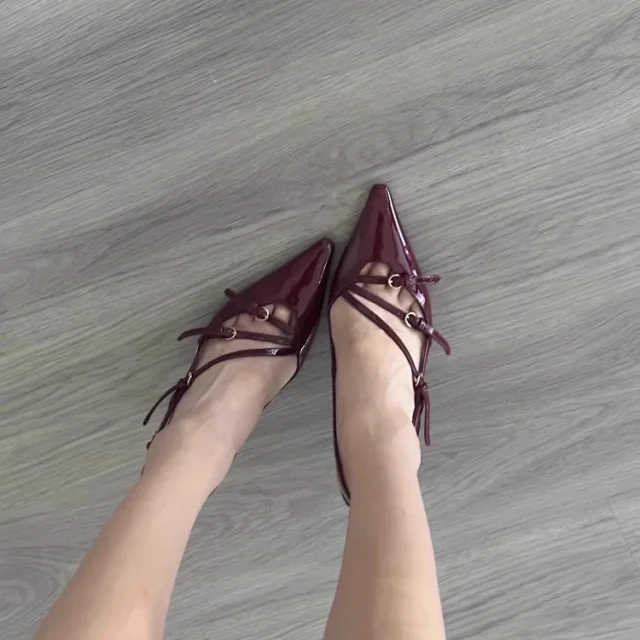 Miu High Heels Pointed-Toe Strappy Slingback Pumps product detail image 1