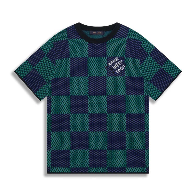 SKU-04-2 Blue (Checkerboard Jacquard)