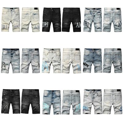 Amiri Distressed Denim Shorts [12 styles]