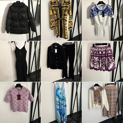 Versace Baroque Print Jacket / Gucci GG Knit Sweater / Prada Puffer Jacket / Others [19 styles]