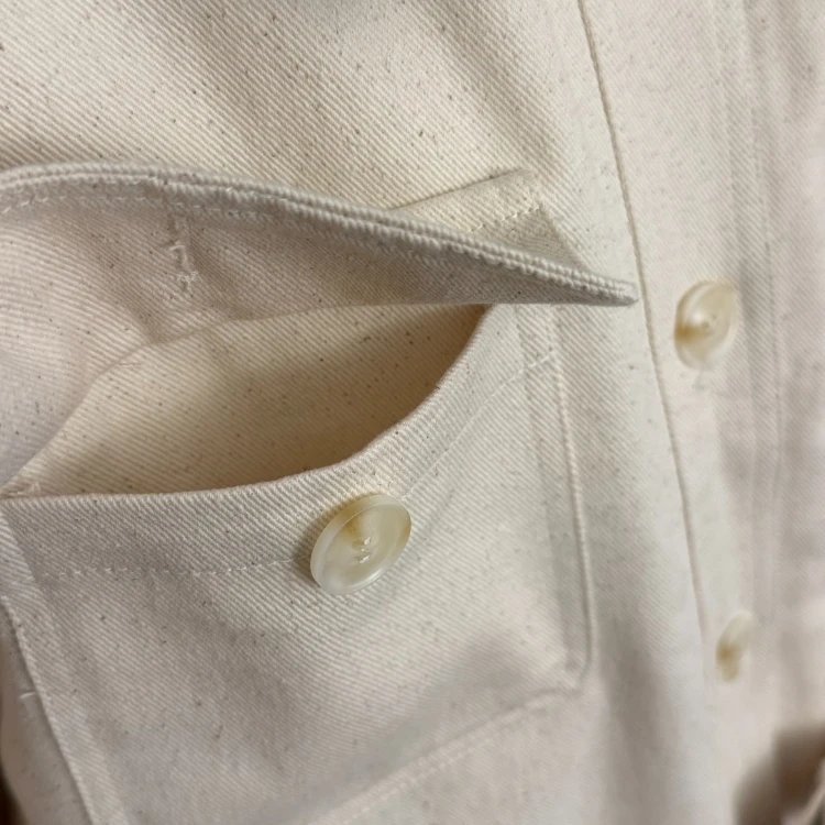 NYPY Jackets Belted jacket with corduroy collar and flap pockets image 4