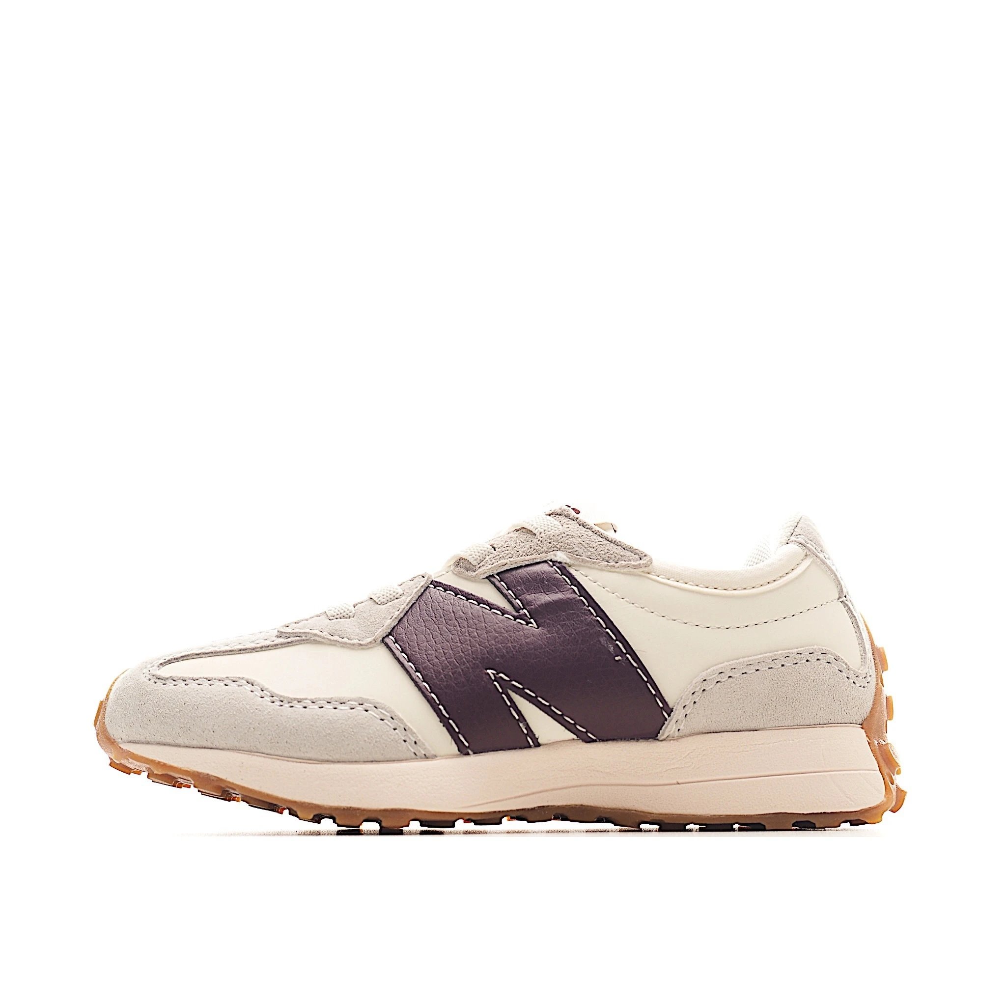 Unbranded Sneakers Wide-fit retro low-top with N side overlay image 3