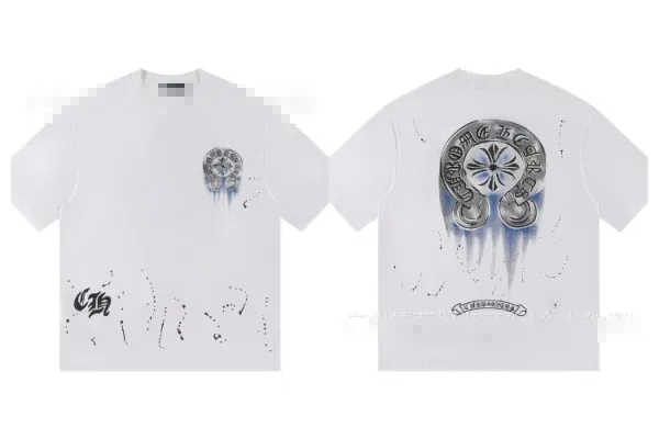 Chrome Hearts x Custom Graphic Print White T-Shirt - 1