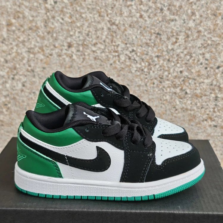 White, black, green