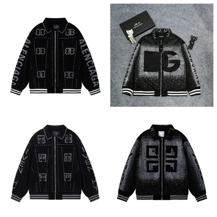 Balenciaga Gold Logo Jacket