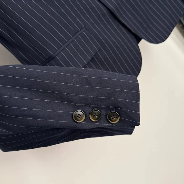 Unbranded Suits One-button pinstripe blazer and trousers set product detail image 4