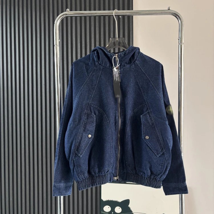 Unbranded Jackets 5191 Hooded Denim Jacket — 28 water wash blue