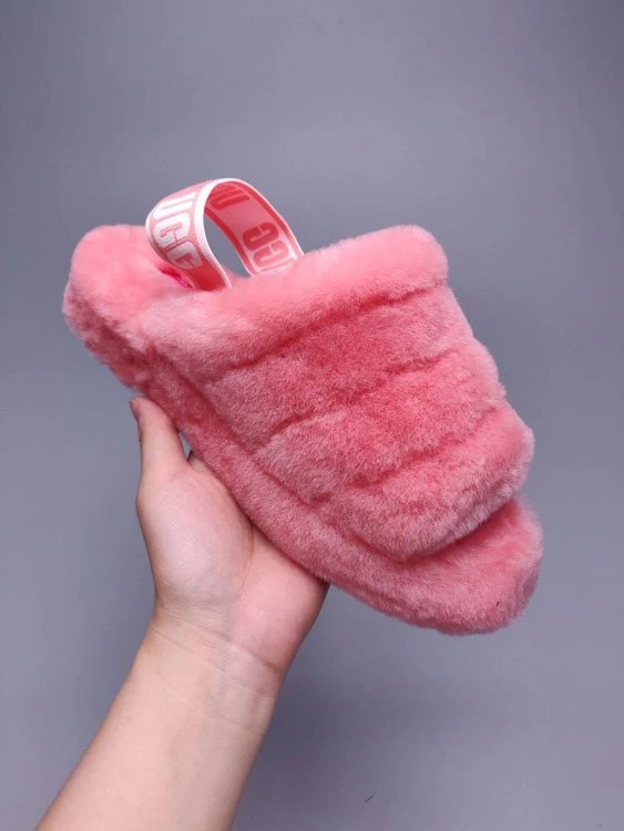 UGG Slippers Fluff Yeah Slide — 5119 Cherry Pink Powder