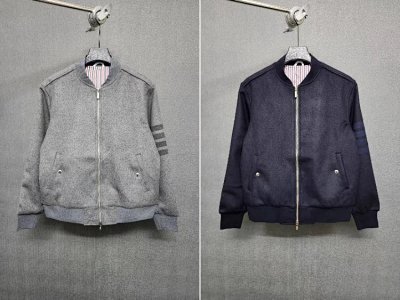 Thom Browne 4-Bar Wool Bomber Jacket [2 styles]