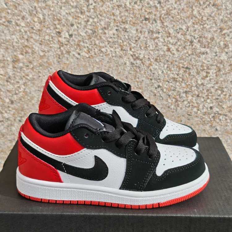 Black and red toes