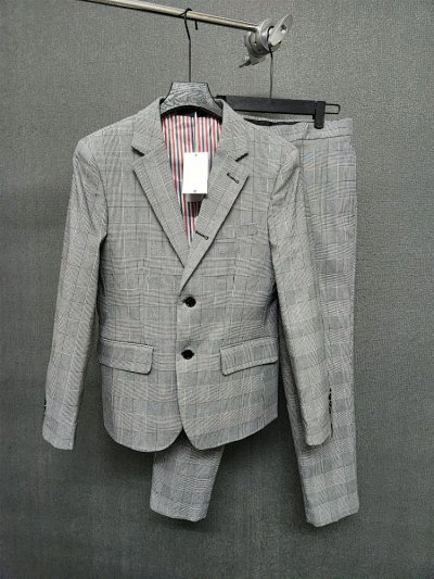 Thom Browne Grey Glen Plaid Two-Piece Suit [2 styles]