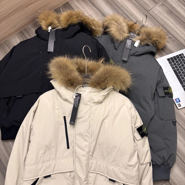 Unbranded Down Jackets STD90 fur-trim hood image 3
