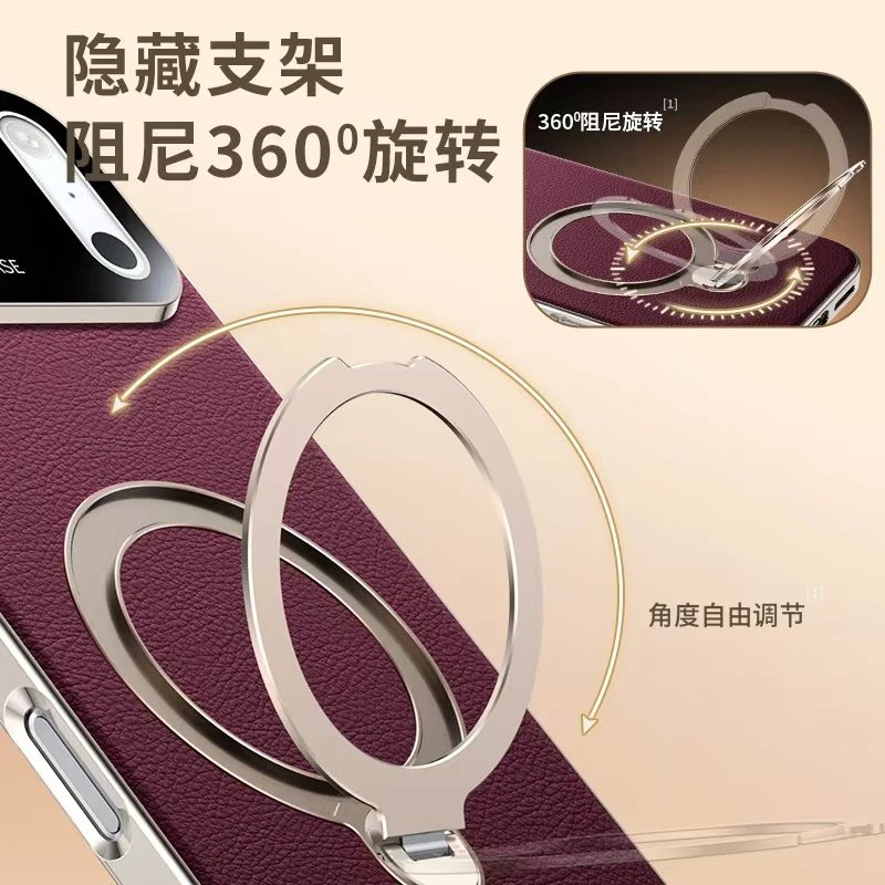Design CUBIKASE Classics Burgundy Phone Case with Ring Stand Phone Accessories - 5
