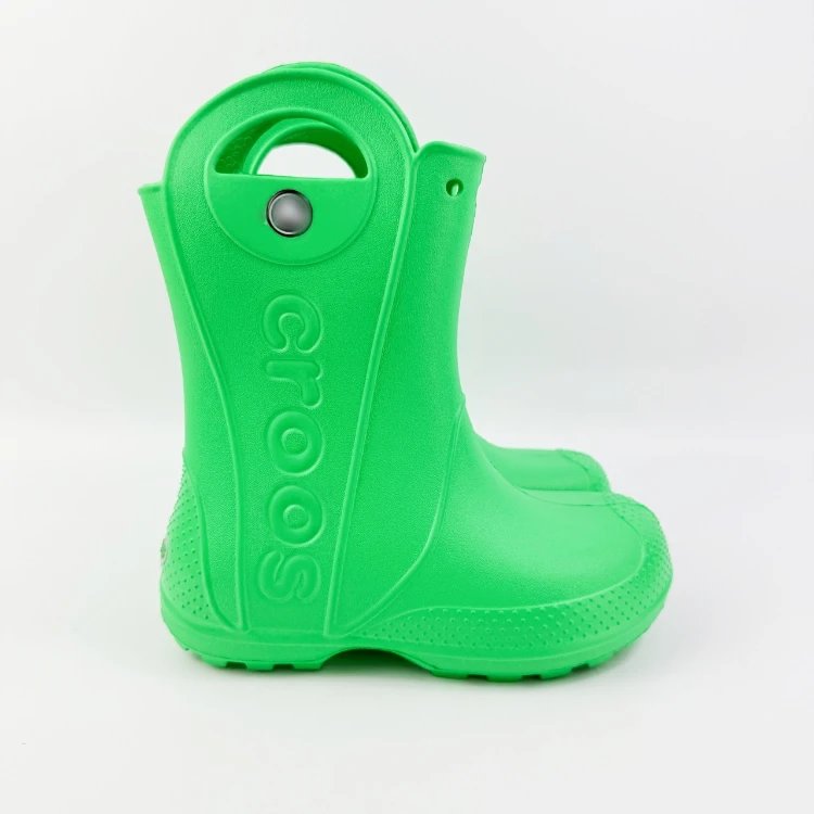 Crocs Handle It Rain Boot Pink Kids Boots - 4