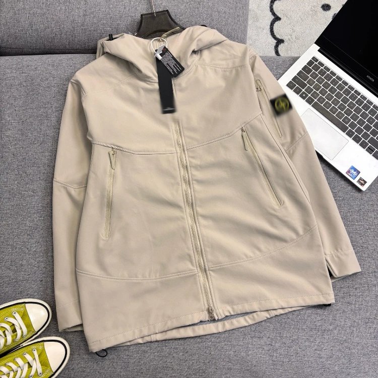 STD Jackets 5245 Hooded Softshell Jacket — SKU-02-11 Beige