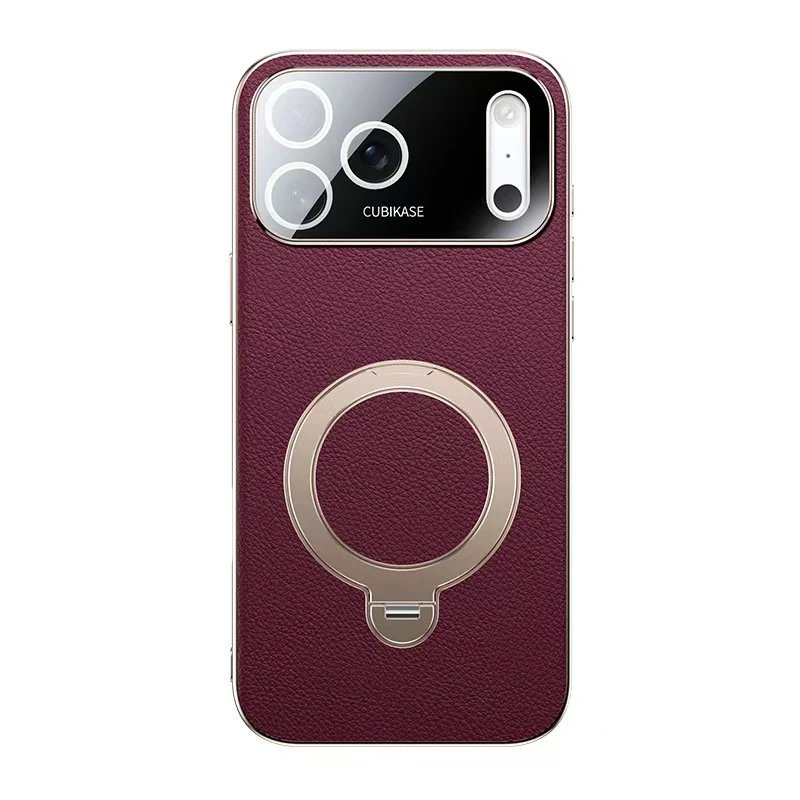 Design CUBIKASE Classics Burgundy Phone Case with Ring Stand Phone Accessories - 7