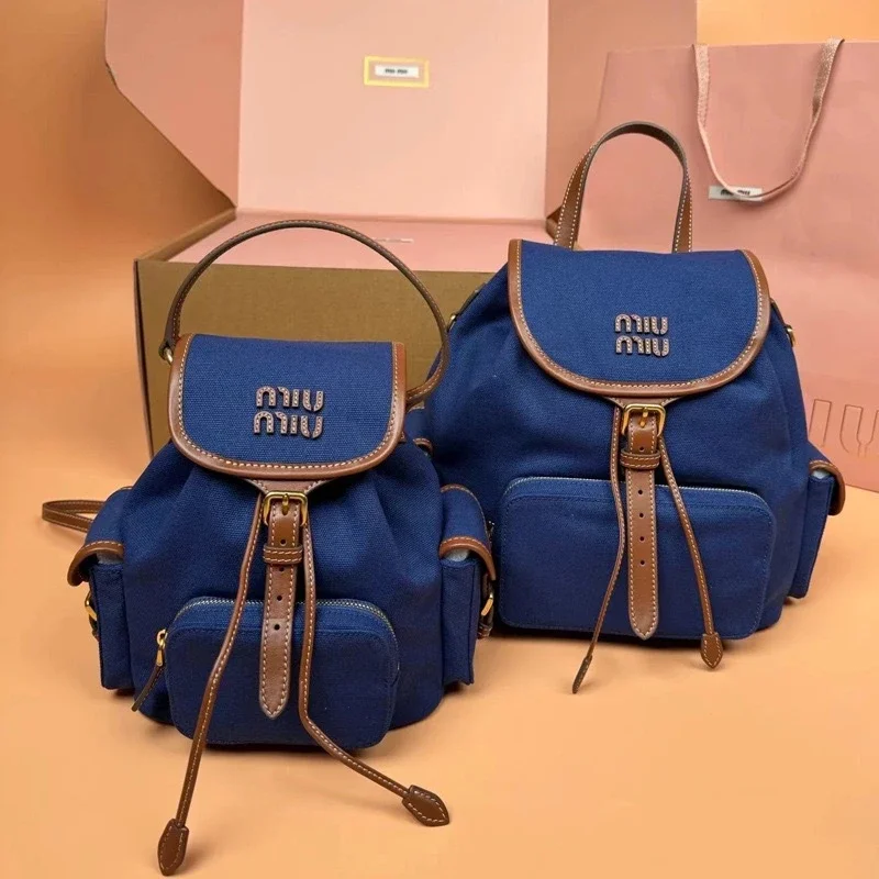 Miu Miu Blue Backpac