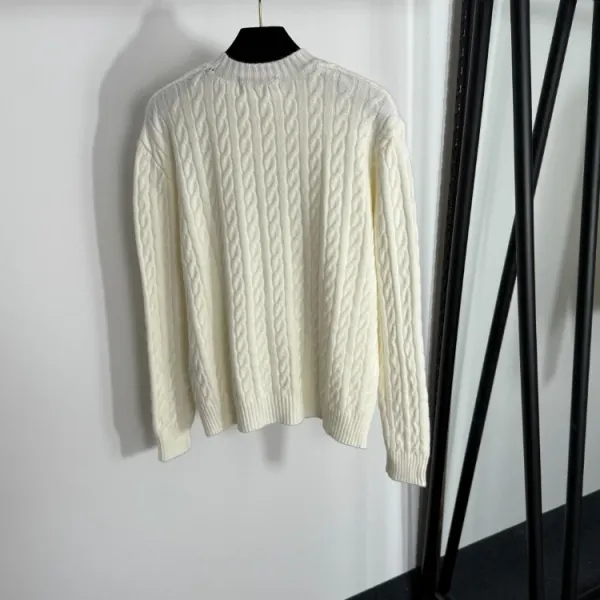 Design Cable Knit Sweater and Pants Set Burgundy - 3