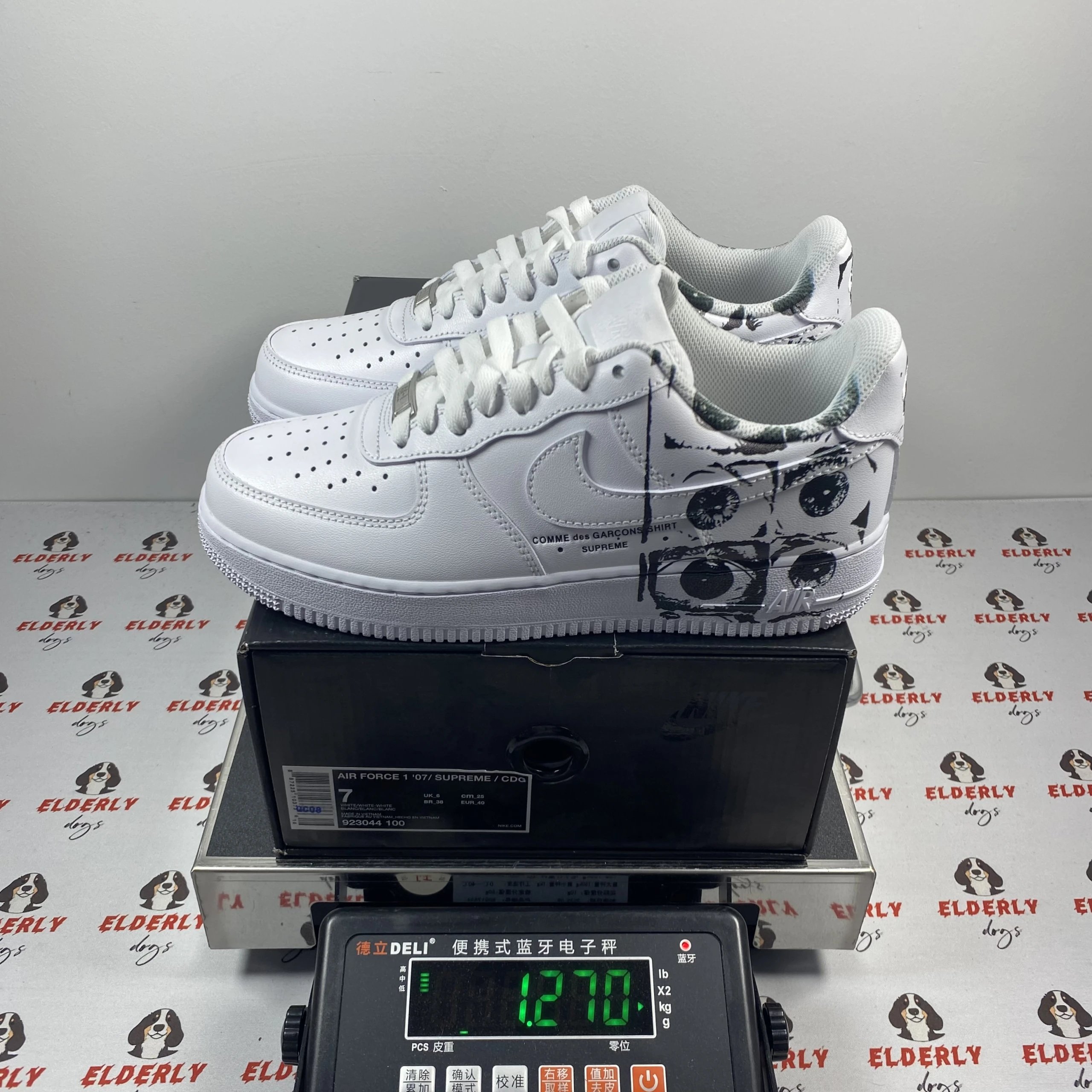 Nike Air Force 1 Low '07 Supreme Comme des Garçons Shirt White 923044-100