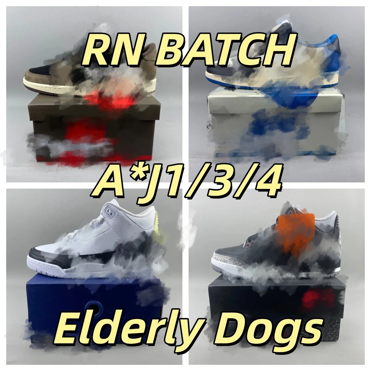 1/3/4 Retro Basketball Shoes
