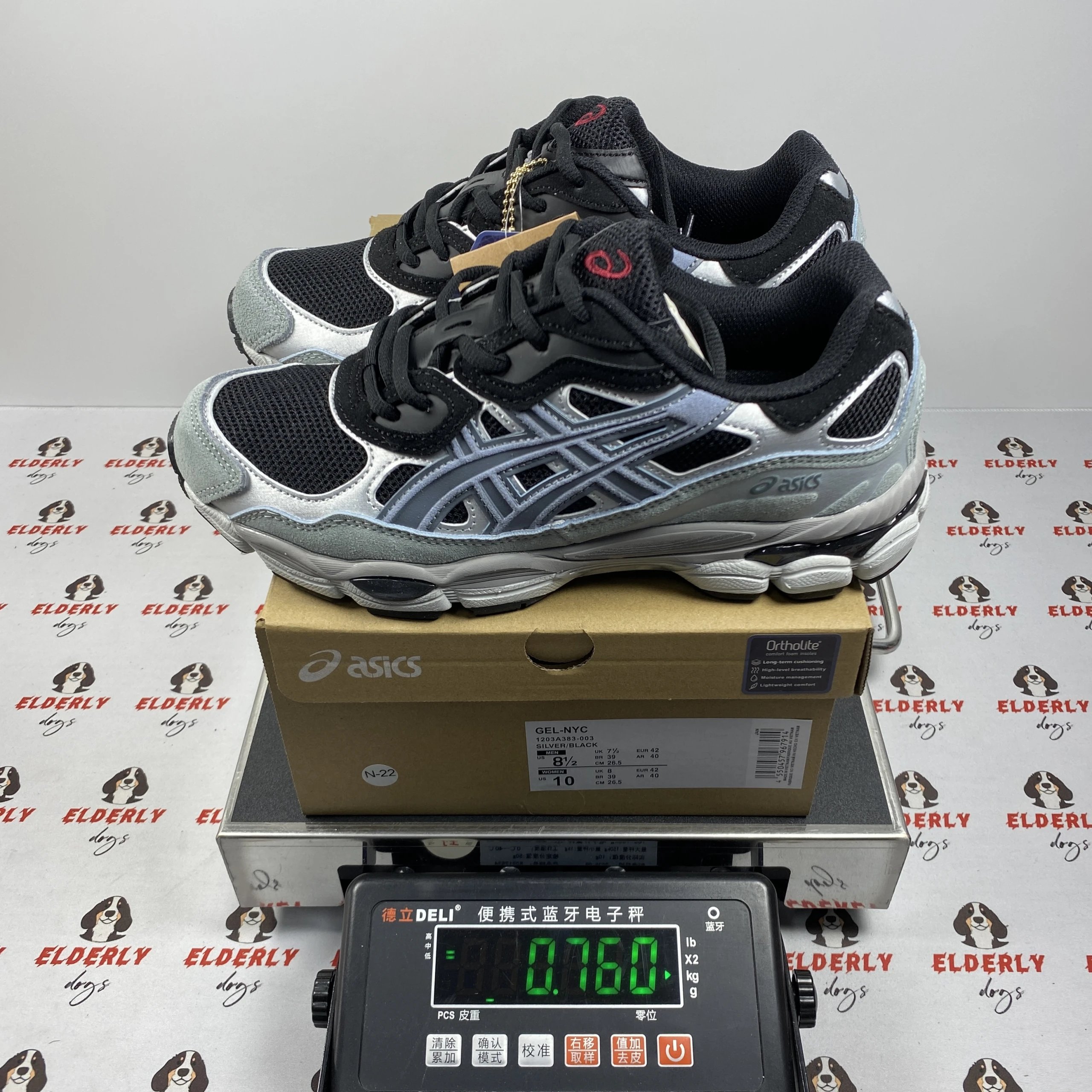 Asics Gel-NYC Silver Black 1203A383-003