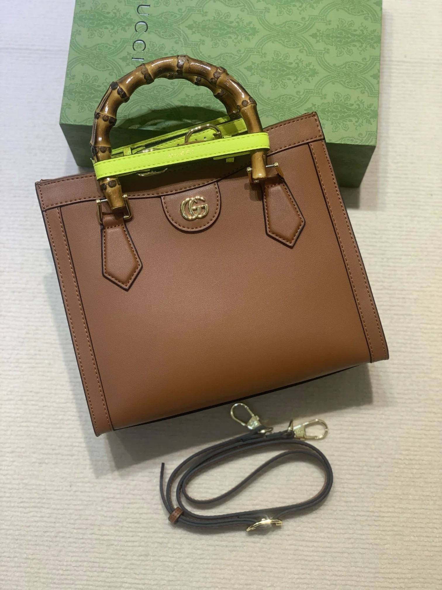 Gucci Diana Bamboo Mini Tote Bag