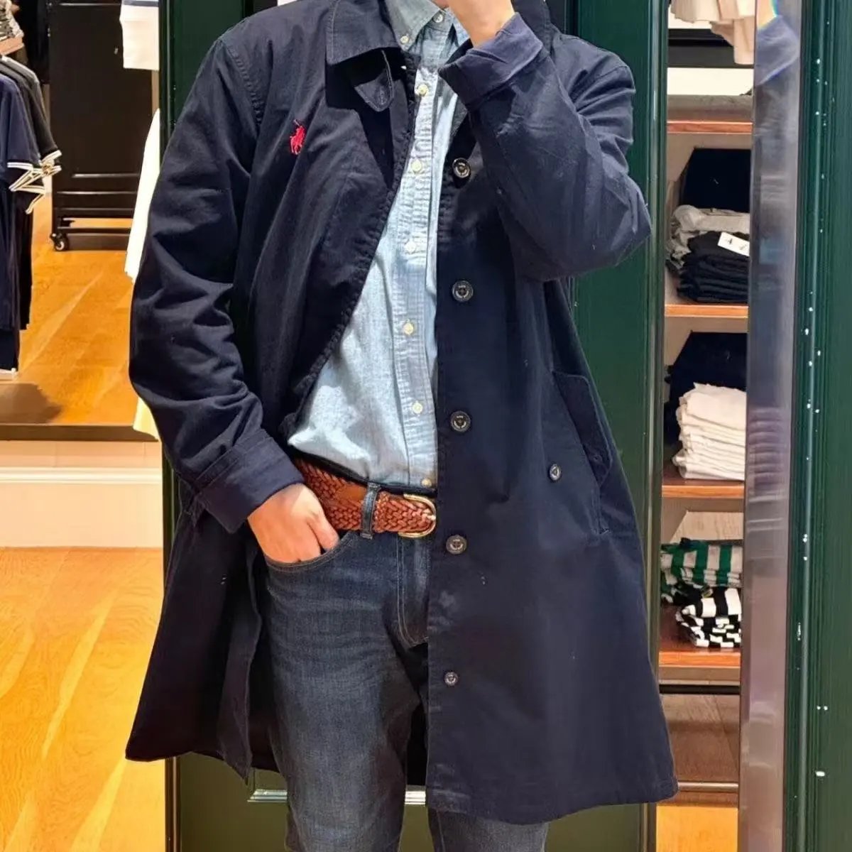 Ralph Lauren Single-Breasted Trench Coat image 8