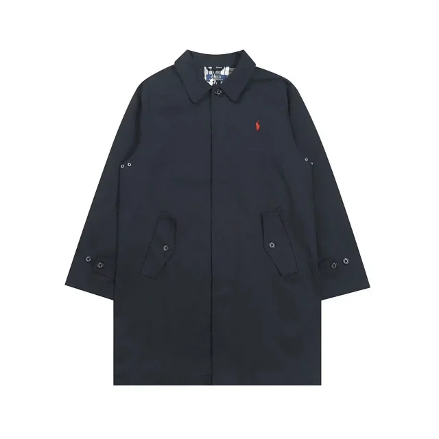Polo Ralph Lauren Coats Collared button-front trench coat with flap pockets product detail image 4