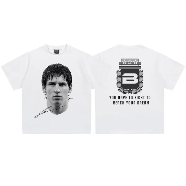CBF Neymar Portrait Beige Oversized T-Shirt - 22