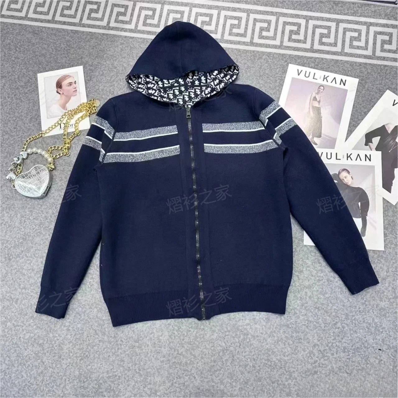 Dior Oblique Monogram Silver Puffer Jacket Down Jacket - 4