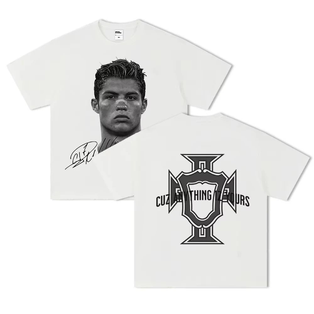 Portugal National Team x Cristiano Ronaldo 'Cuz Anything Is Yours' White T-Shirt - 1