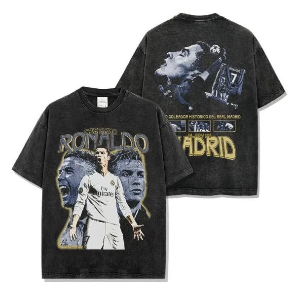 Real Madrid Cristiano Ronaldo Vintage Wash T-Shirt - 1