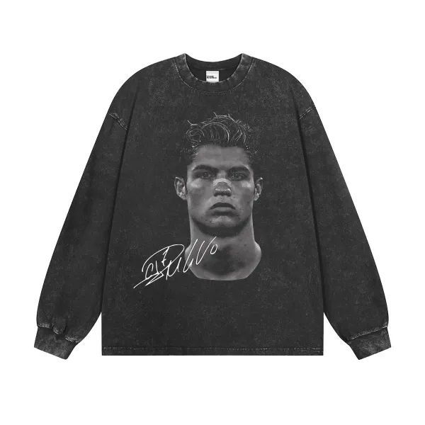 CBF Neymar Portrait Beige Oversized T-Shirt - 15