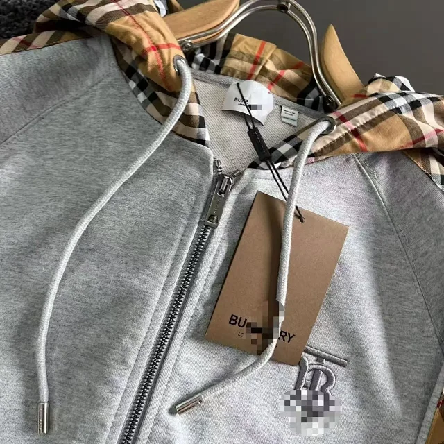 Burberry Down Jackets Check-lined hooded puffer jacket product detail image 13