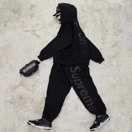 Supreme Hoodies & Sweatshirts Vertical Logo Back Hoodie image 3