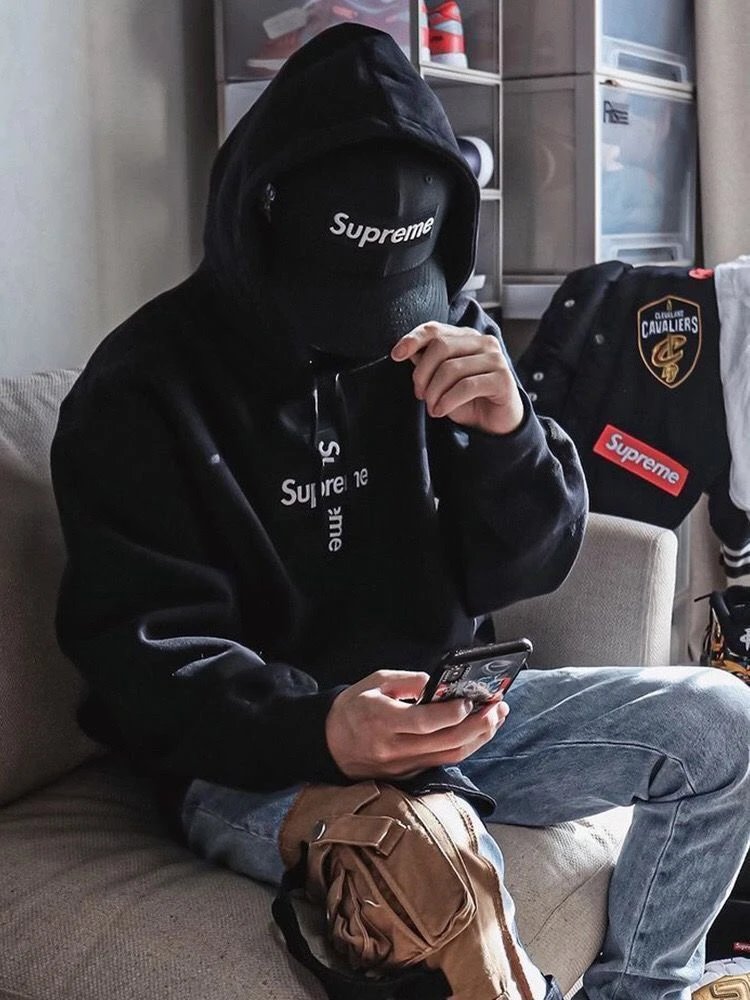 Supreme Hoodies & Sweatshirts Vertical Logo Back Hoodie image 10