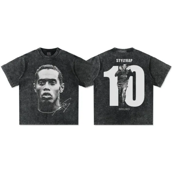 CBF Neymar Portrait Beige Oversized T-Shirt - 20