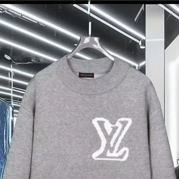 Louis Vuitton Monogram Flower Knit Sweater White - 9