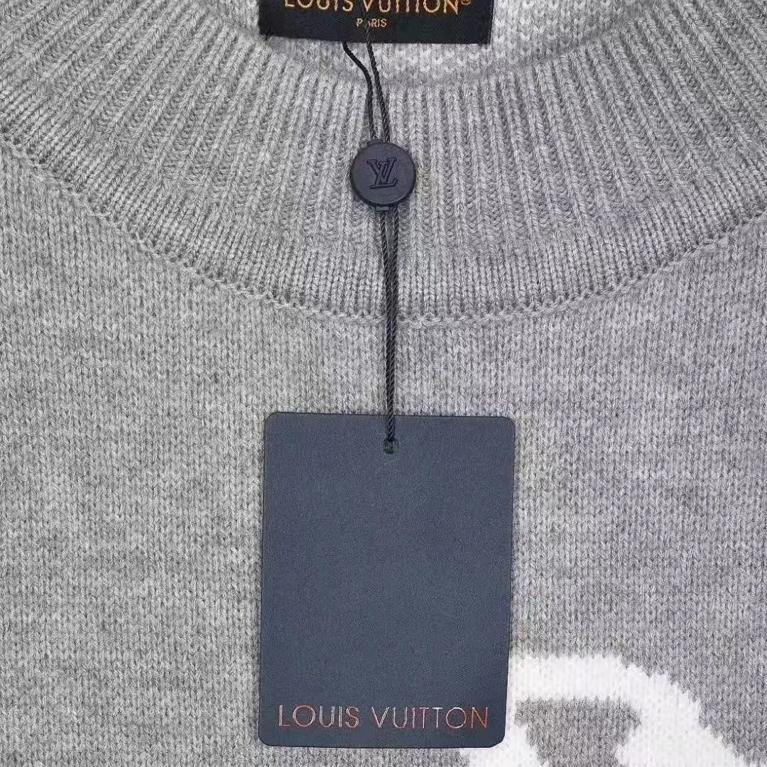 Louis Vuitton Monogram Flower Knit Sweater White - 11