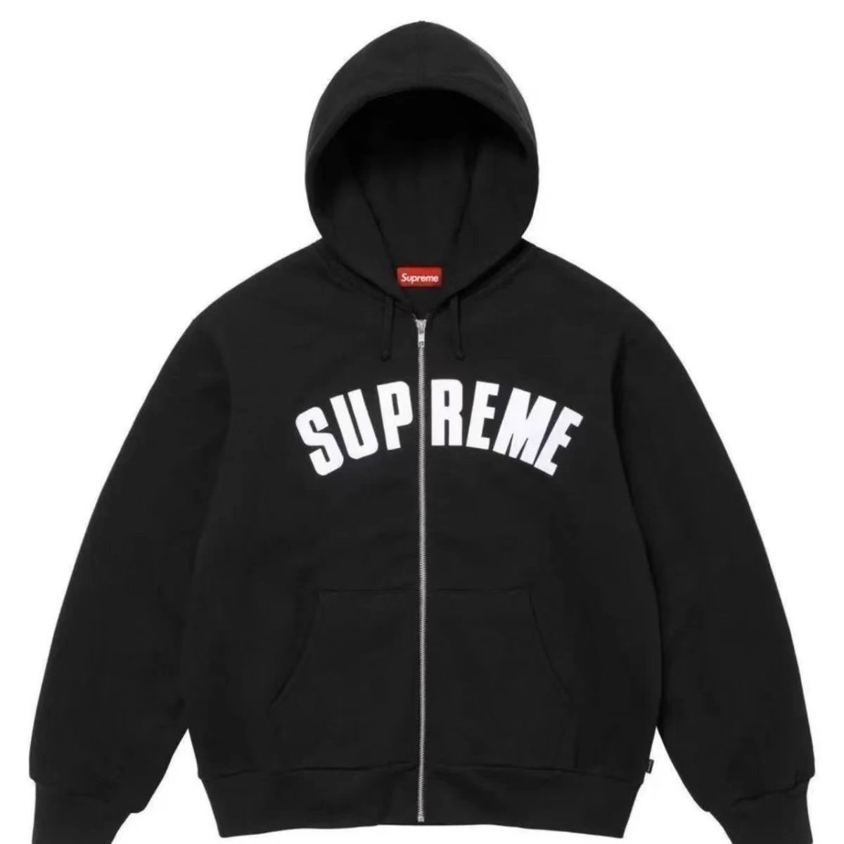 Supreme Hoodies & Sweatshirts Vertical Logo Back Hoodie — E 563 Black