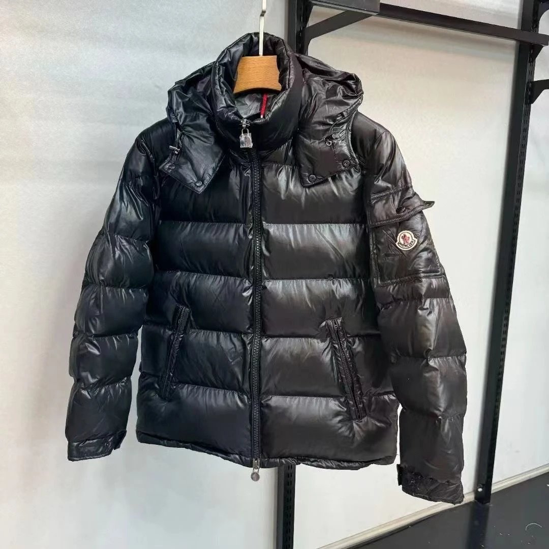 Under Armour Jackets 626 Detachable-Hooded Jacket — Moncler down jacket 2-black