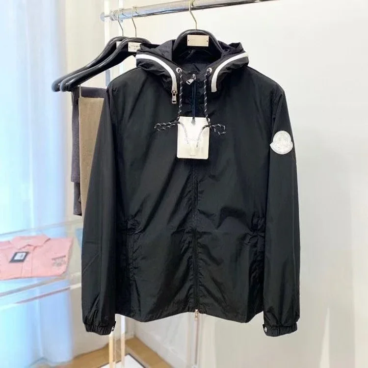 Under Armour Jackets 626 Detachable-Hooded Jacket — Moncler style 4 – black with a white label