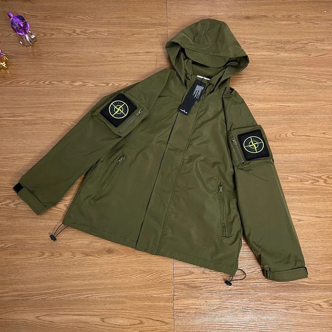Under Armour Jackets 626 Detachable-Hooded Jacket — Stone Island Style 2-Green
