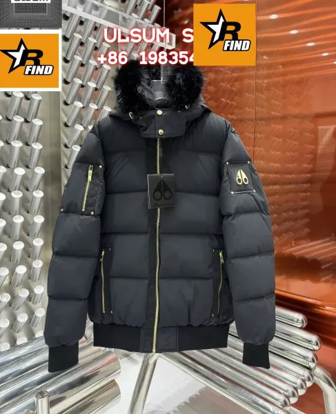 Moose Knuckles Parka Black Fur-Trimmed Down Jacket - 1