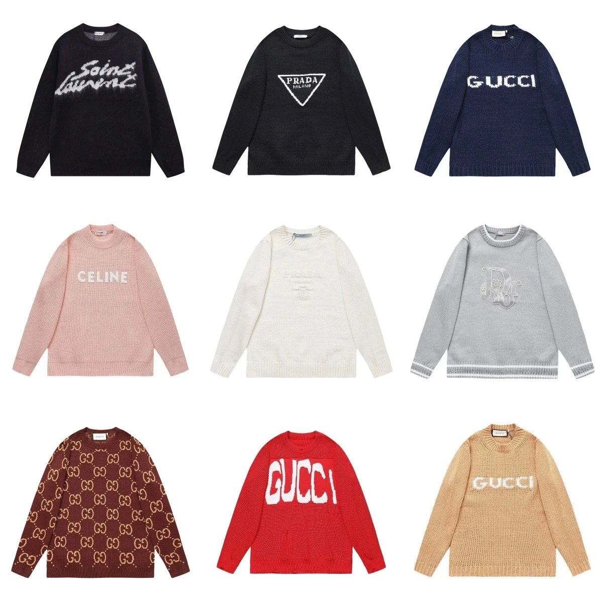 Gucci GG Monogram Knit Sweater in Green