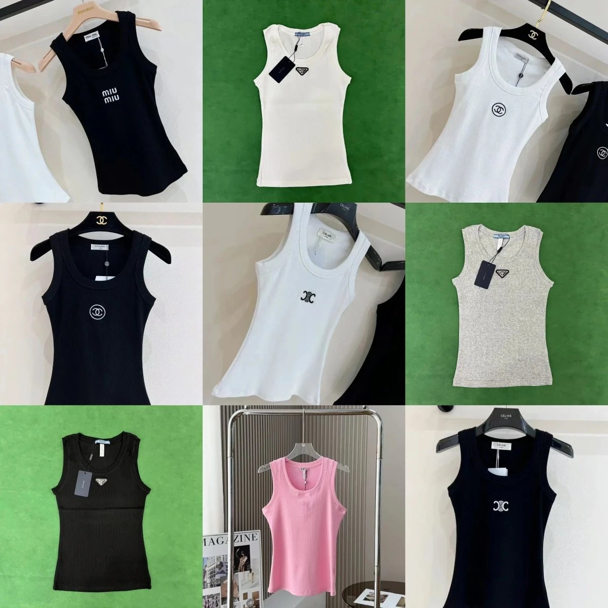 Chanel, Prada, Miu Miu Ribbed 