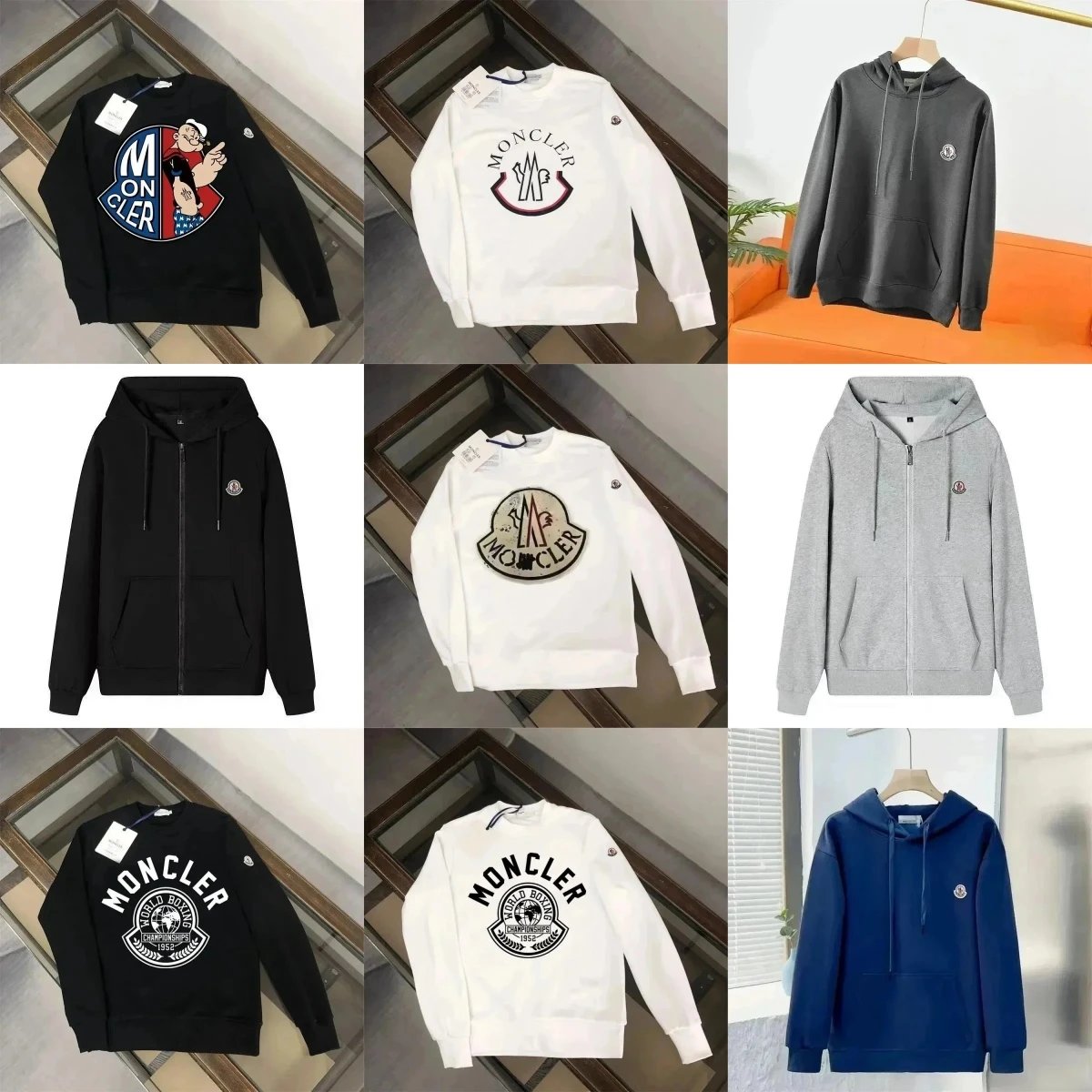 Moncler Logo Print Hoodie/Swea